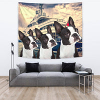 Amazing Boston Terrier Print Tapestry-Free Shipping - Deruj.com