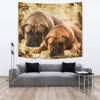 Bullmastiff Dog Print On Tapestry-Free Shipping - Deruj.com