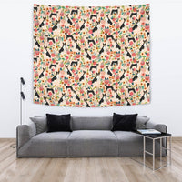 Basenji Dog Floral Print Tapestry-Free Shipping - Deruj.com