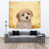 Cavapoo On Yellow Print Tapestry-Free Shipping - Deruj.com