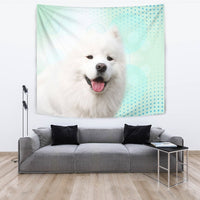 Samoyed dog Print Tapestry-Free Shipping - Deruj.com