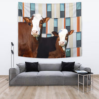 Simmental Cattle (Cow) Print Tapestry-Free Shipping - Deruj.com