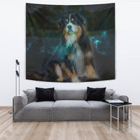 Australian Shepherd Dog Print Tapestry-Free Shipping - Deruj.com