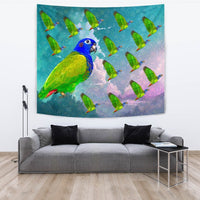 Blue Headed Parrot Print Tapestry-Free Shipping - Deruj.com