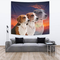 English Foxhound Dog Print Tapestry-Free Shipping - Deruj.com