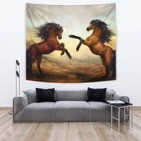 Wild Horse Painting Print Tapestry-Free Shipping - Deruj.com