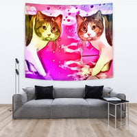 Manx Cat Print Tapestry-Free Shipping - Deruj.com