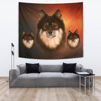 Cute Finnish Lapphund Print Tapestry-Free Shipping - Deruj.com