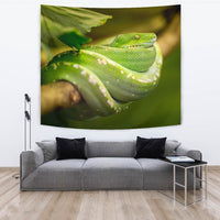 Amazing Green Snake Print Tapestry-Free Shipping - Deruj.com