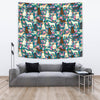 Labrador Retriever Dog Floral Print Tapestry-Free Shipping - Deruj.com