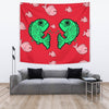 Fish Print On Red Tapestry-Free Shipping - Deruj.com