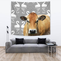 Parthenaise Cattle (Cow) Print Tapestry-Free Shipping - Deruj.com