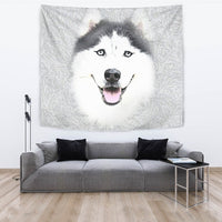 Amazing Siberian Husky Print Tapestry-Free Shipping - Deruj.com