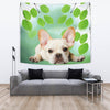 French Bulldog On Green Print Tapestry-Free Shipping - Deruj.com