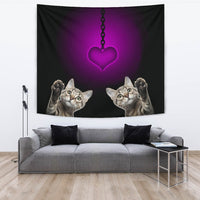 Dragon Li Cat Print Tapestry-Free Shipping - Deruj.com