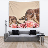 Cute Irish Setter Dog Print Tapestry-Free Shipping - Deruj.com