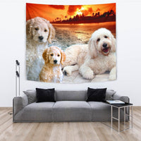 Goldendoodle Dog Print Tapestry-Free Shipping - Deruj.com