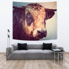 Cattle Cow Vector Art Print Tapestry-Free Shipping - Deruj.com