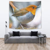 Japanese Robin Bird Print Tapestry-Free Shipping - Deruj.com