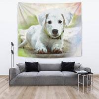 Labrador Puppy Art Print Tapestry-Free Shipping - Deruj.com