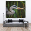 Grey Heron Bird Print Tapestry-Free Shipping - Deruj.com