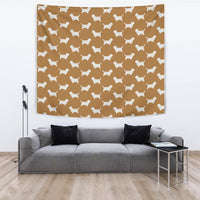 Petit Basset Griffon Vendeen Dog Pattern Print Tapestry-Free Shipping - Deruj.com