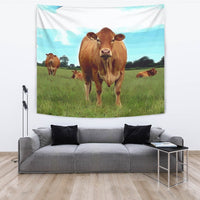 Angus cattle (Cow) Print Tapestry-Free Shipping - Deruj.com