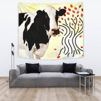 Holstein Friesian cattle (Cow) Print Tapestry-Free Shipping - Deruj.com