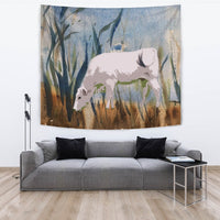 Chianina Cattle (Cow) Print Tapestry-Free Shipping - Deruj.com