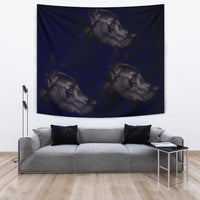 Great Dane Dog Black Print Tapestry-Free Shipping - Deruj.com