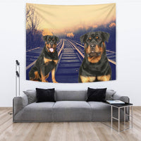 Amazing Rottweiler Dog Print Tapestry-Free Shipping - Deruj.com