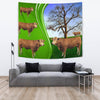 Gelbvieh Cattle (Cow) Print Tapestry-Free Shipping - Deruj.com