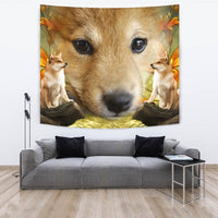 Shiba Inu Dog Print Tapestry-Free Shipping - Deruj.com
