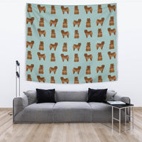 Cute Chow Chow Dog Pattern Print Tapestry-Free Shipping - Deruj.com