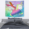 Cute Smiling Unicorn Print Tapestry-Free Shipping - Deruj.com