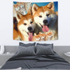 Lovely Akita Dog Print Tapestry-Free Shipping - Deruj.com