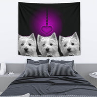 West Highland White Terrier (Westie) Print Tapestry-Free Shipping - Deruj.com