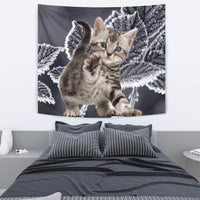 American Bobtail Kitten Print Tapestry-Free Shipping - Deruj.com