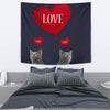 Chartreux Cat Love Print Tapestry-Free Shipping - Deruj.com