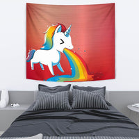 Rainbow Unicorn Print Tapestry-Free Shipping - Deruj.com