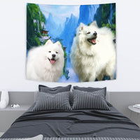 American Eskimo Dog Print Tapestry-Free Shipping - Deruj.com