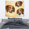 American Foxhound On Yellow Print Tapestry-Free Shipping - Deruj.com