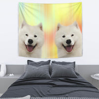 Cute Samoyed dog Print Tapestry-Free Shipping - Deruj.com