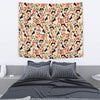 Basenji Dog Floral Print Tapestry-Free Shipping - Deruj.com