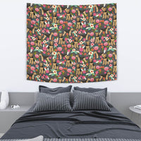 Airedale Terrier Dog Floral Print Tapestry-Free Shipping - Deruj.com