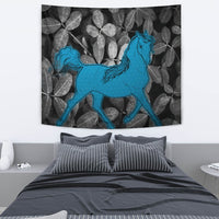 Anglo Arabian Horse On Black Print Tapestry-Free Shipping - Deruj.com