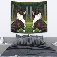 Amazing Boston Terrier Dog Art Print Tapestry-Free Shipping - Deruj.com
