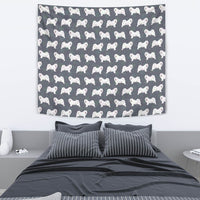 Samoyed Dog Pattern Print Tapestry-Free Shipping - Deruj.com