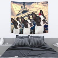 Amazing Boston Terrier Print Tapestry-Free Shipping - Deruj.com