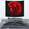 Red Siamese Fighting Fish (Betta Fish) Print Tapestry-Free Shipping - Deruj.com